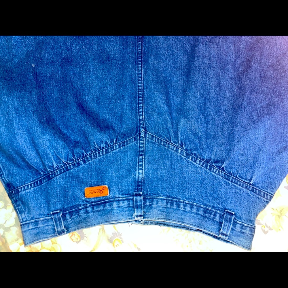 VINTAGE ankle length denim skirt